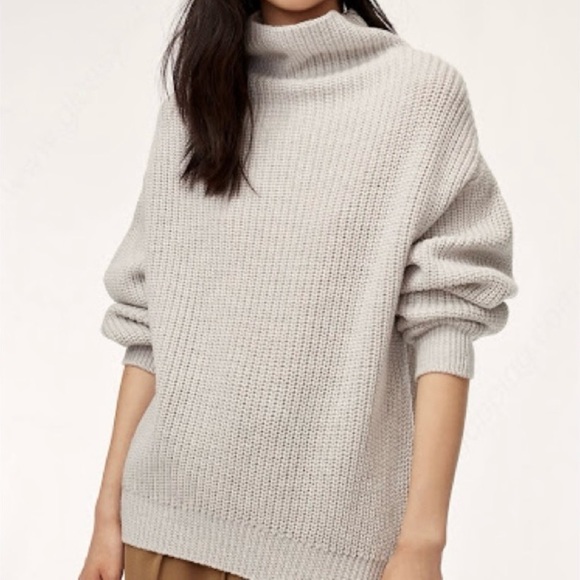 Aritzia Wilfred Montpellier 100% merino wool turtleneck sweater. 🩶 - Picture 2 of 8